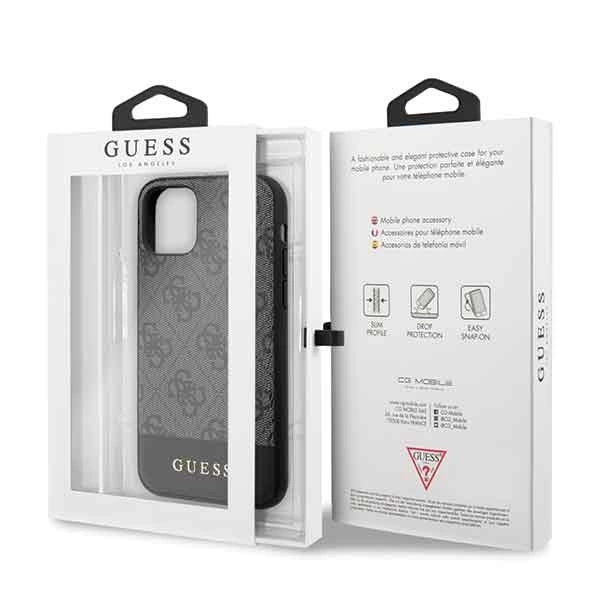 Etui Guess 4G Stripe Collection na iPhone 11 6,1" / Xr - szare