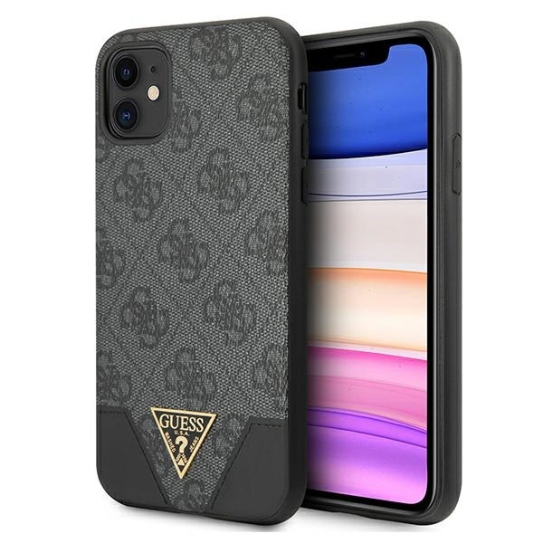 Etui Guess 4G Triangle Collection na iPhone 11 6,1" / Xr - szare