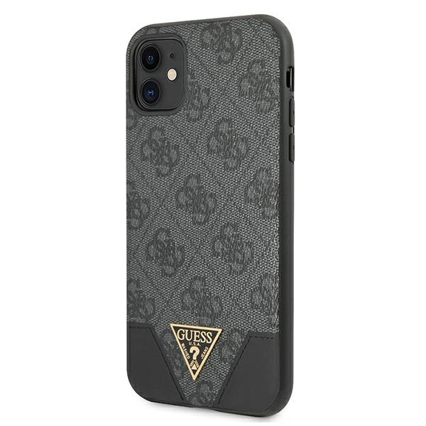 Etui Guess 4G Triangle Collection na iPhone 11 6,1" / Xr - szare