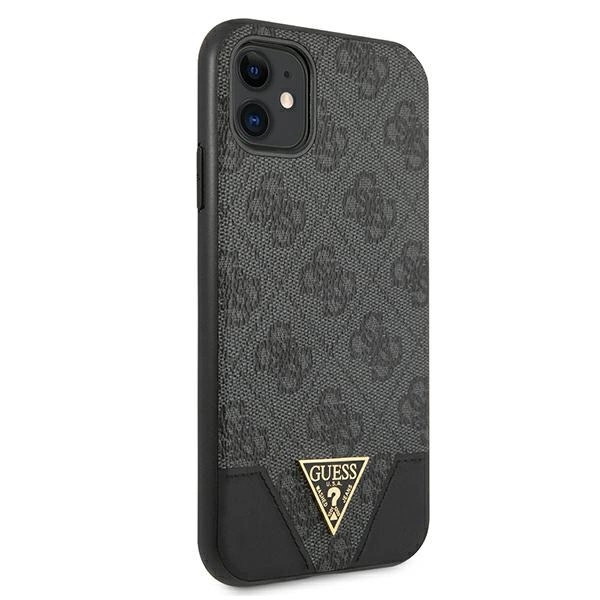 Etui Guess 4G Triangle Collection na iPhone 11 6,1" / Xr - szare