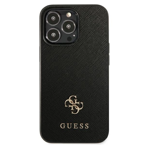 Etui Guess Saffiano 4G Small Metal Logo na iPhone 13 Pro / 13  6,1" - czarne