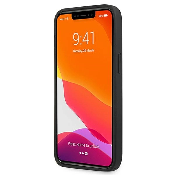 Etui Guess Saffiano 4G Metal Logo na iPhone 13 Pro / 13  6,1" - czarne