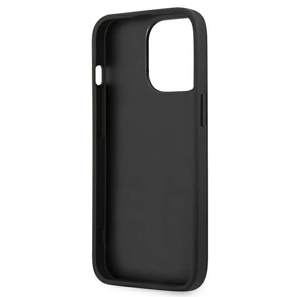Etui Guess Saffiano 4G Metal Logo na iPhone 13 Pro / 13  6,1" - czarne