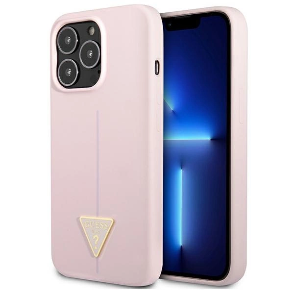 Etui Guess Silicone Triangle na iPhone 13 Pro / 13 6,1" - fioletowe