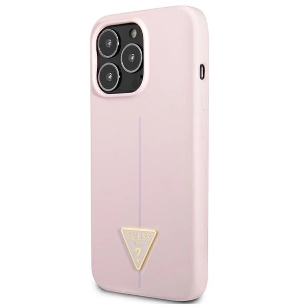 Etui Guess Silicone Triangle na iPhone 13 Pro / 13 6,1" - fioletowe