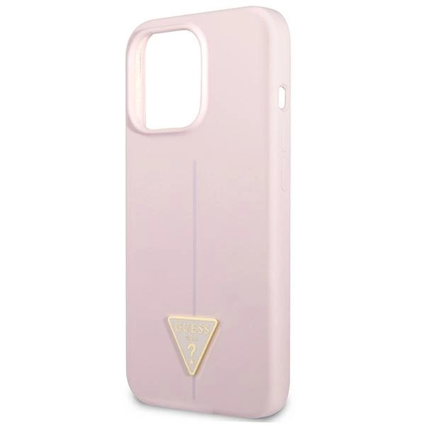 Etui Guess Silicone Triangle na iPhone 13 Pro / 13 6,1" - fioletowe