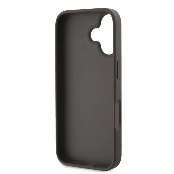 Etui Guess 4G Bottom Stripe na iPhone 16 Plus 6.7" - brązowe