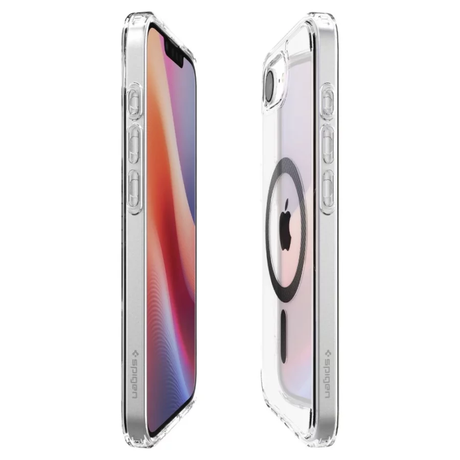Etui Spigen Ultra Hybrid MagSafe na iPhone 16e / 17e Carbon Fiber - przezroczyste