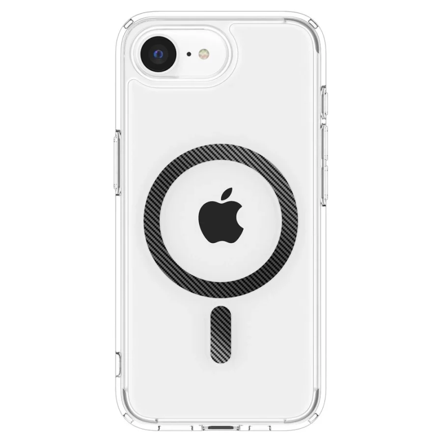 Etui Spigen Ultra Hybrid MagSafe na iPhone 16e / 17e Carbon Fiber - przezroczyste