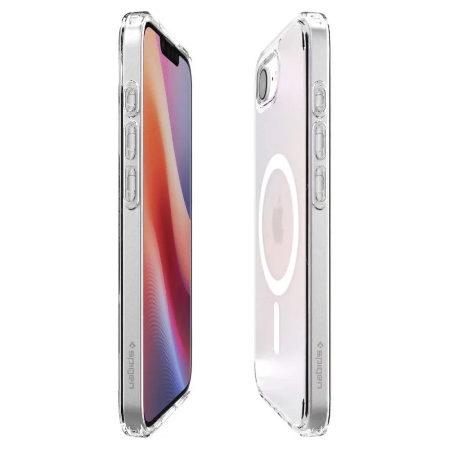 Etui Spigen Ultra Hybrid MagSafe na iPhone 16e / 17e- białe, półprzezroczyste