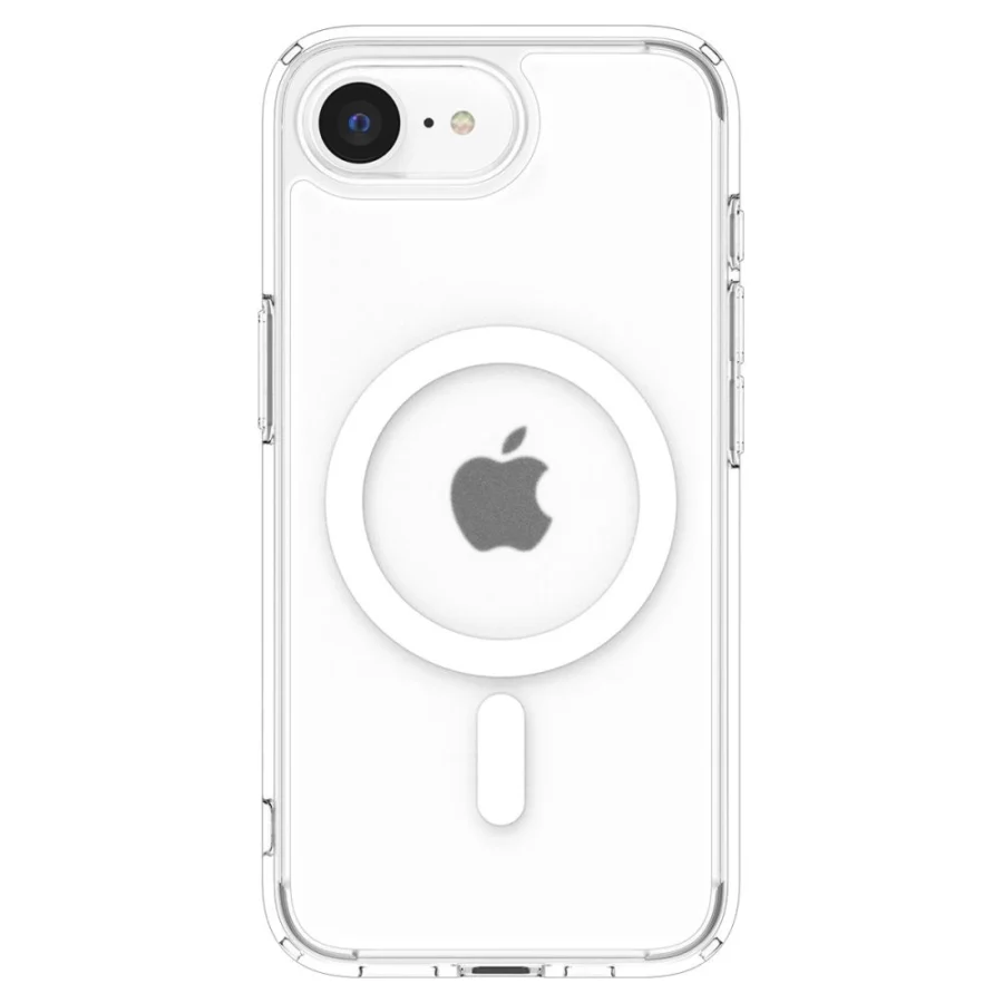 Etui Spigen Ultra Hybrid MagSafe na iPhone 16e / 17e- białe, półprzezroczyste