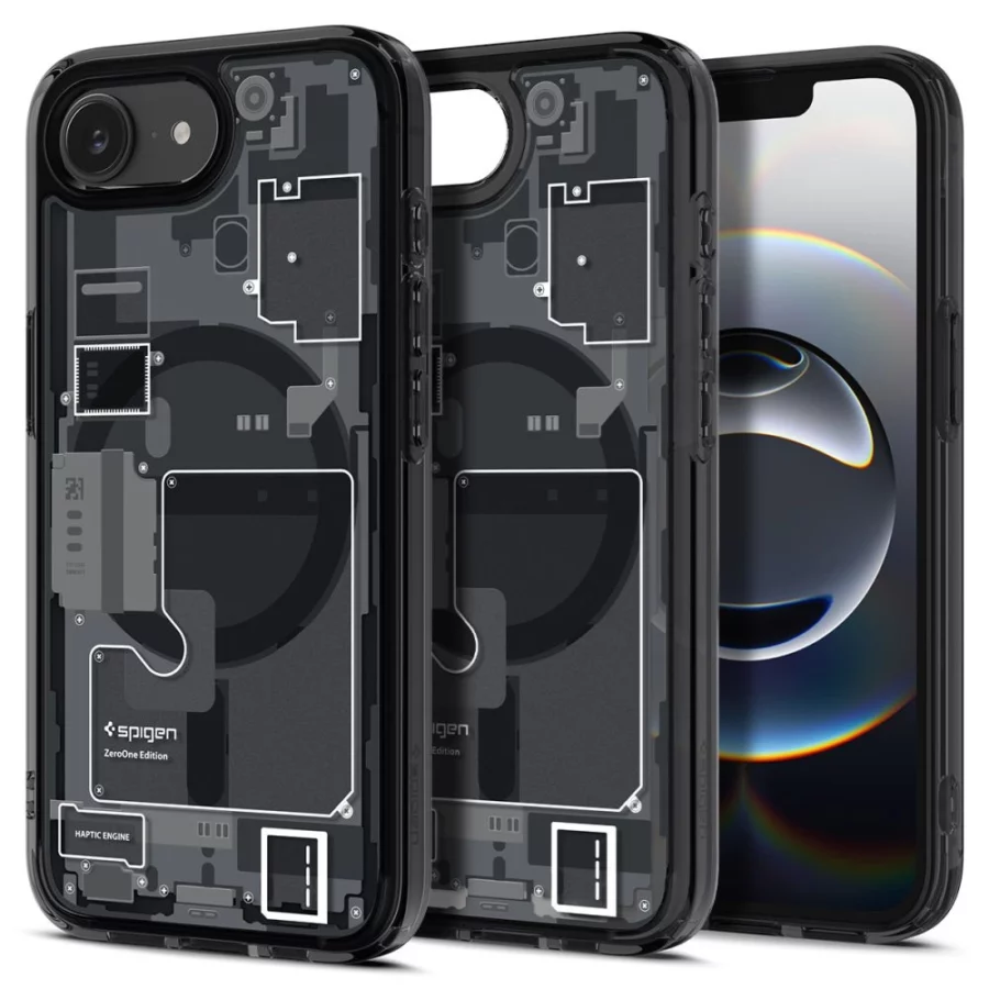 Etui Spigen Ultra Hybrid MagSafe na iPhone 16e / 17e Zero One - czarne