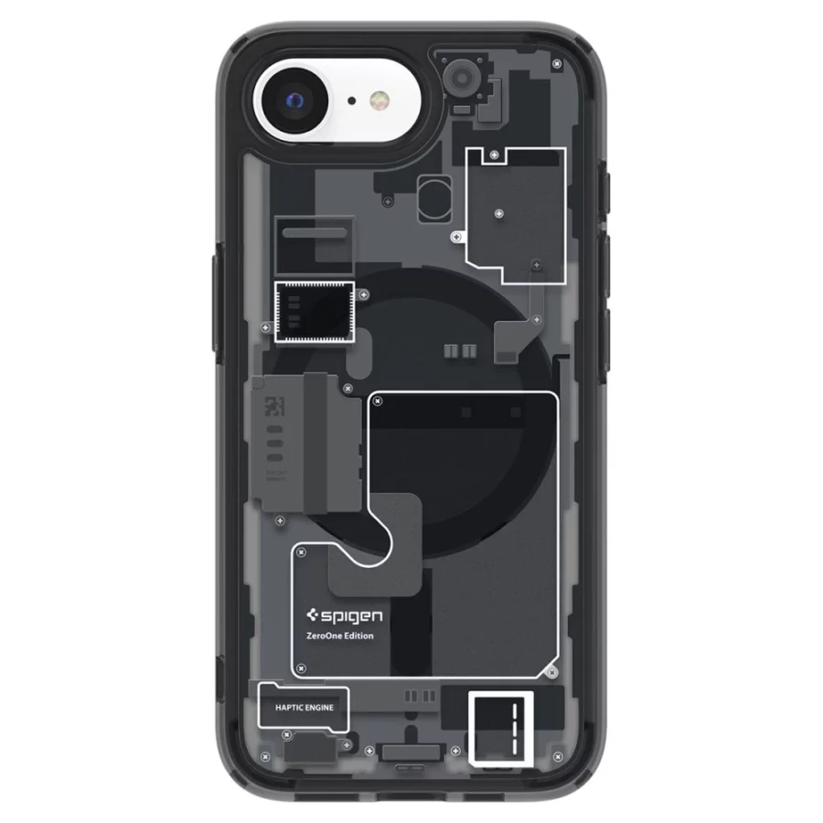 Etui Spigen Ultra Hybrid MagSafe na iPhone 16e / 17e Zero One - czarne