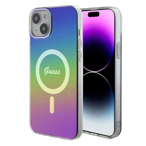 Etui Guess IML Iridescent MagSafe na iPhone 15 / 14 / 13 6.1" - multikolor