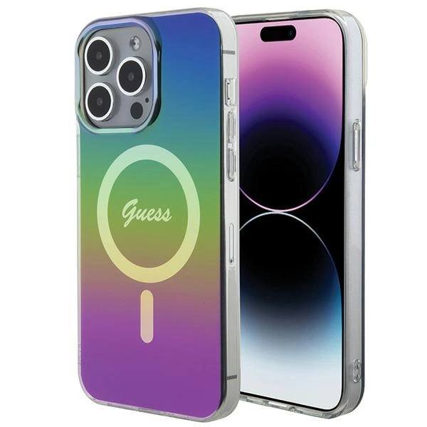 Etui Guess IML Iridescent MagSafe na iPhone 15 Pro Max  6.7" - multikolor