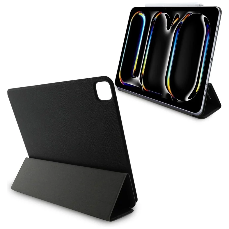 Etui Karl Lagerfeld Saffiano Magnetic Karl & Choupette na iPad Pro 13" 2024 Book Cover - czarne