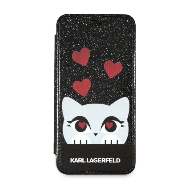 Etui Karl Lagerfeld Valentine na iPhone X / Xs - czarne