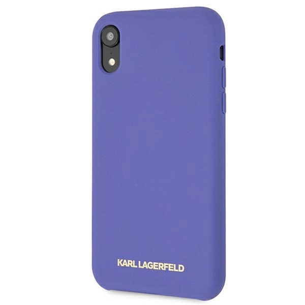 Etui Karl Lagerfeld Silicone na iPhone Xr  - fioletowe