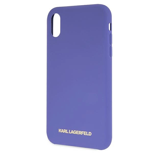 Etui Karl Lagerfeld Silicone na iPhone Xr  - fioletowe