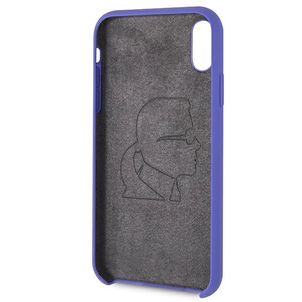 Etui Karl Lagerfeld Silicone na iPhone Xr  - fioletowe