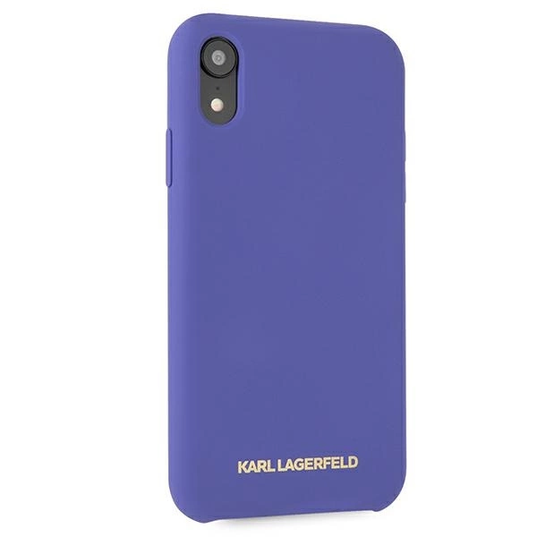 Etui Karl Lagerfeld Silicone na iPhone Xr  - fioletowe