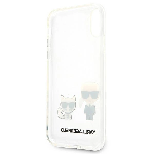 Etui Karl Lagerfeld Karl & Choupette na iPhone Xs Max - przezroczyste