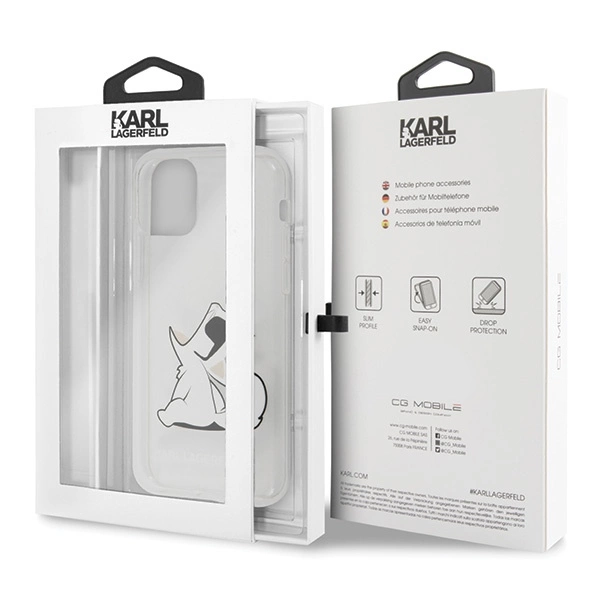 Etui Karl Lagerfeld Choupette Fun na iPhone 11 / Xr - przezroczyste