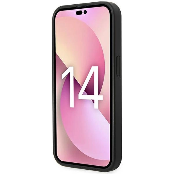 Etui Karl Lagerfeld Saffiano Mono Metal Logo na iPhone 14 Pro Max 6,7" - szare
