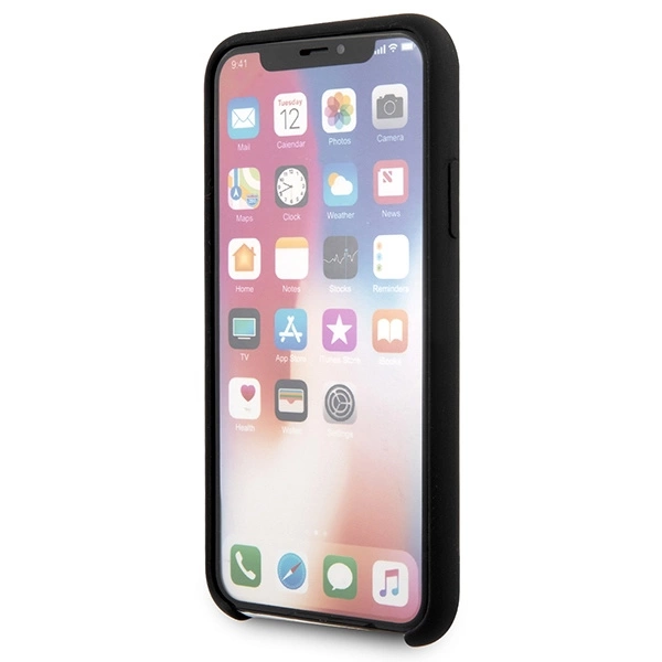 Etui Karl Lagerfeld Glossy Bauhaus na iPhone X / XS - czarne