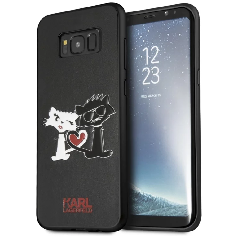 Etui Karl Lagerfeld Choupette In Love na Samsung Galaxy S8 Plus - czarne
