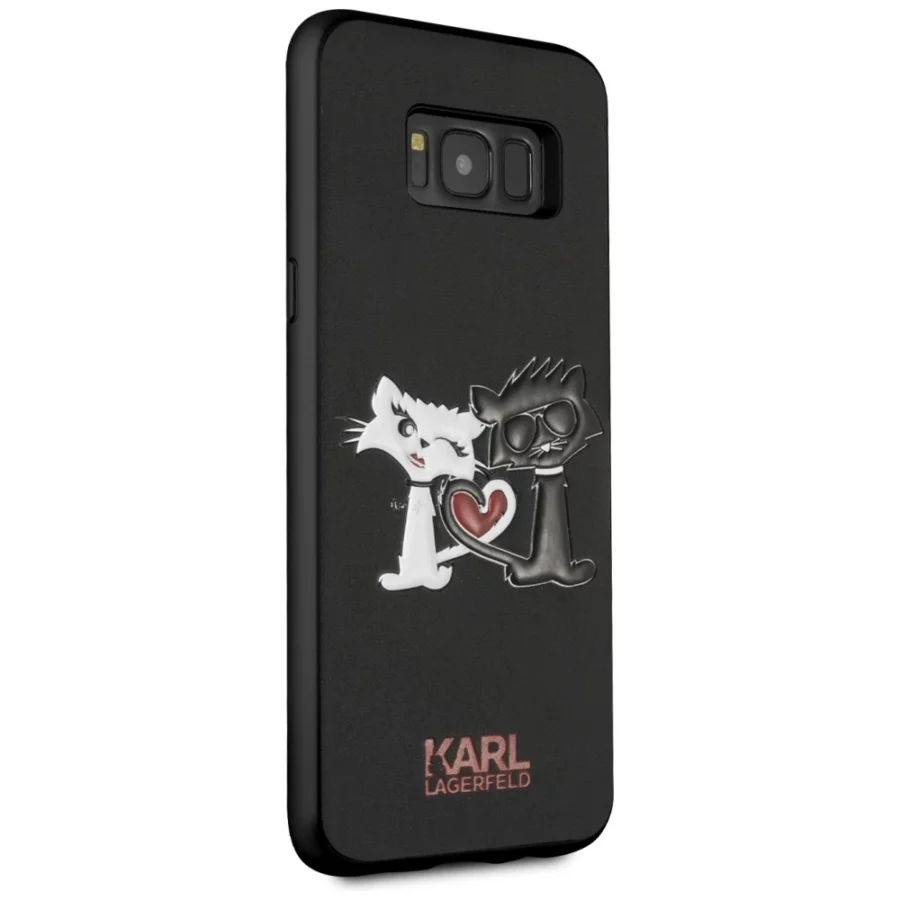 Etui Karl Lagerfeld Choupette In Love na Samsung Galaxy S8 Plus - czarne