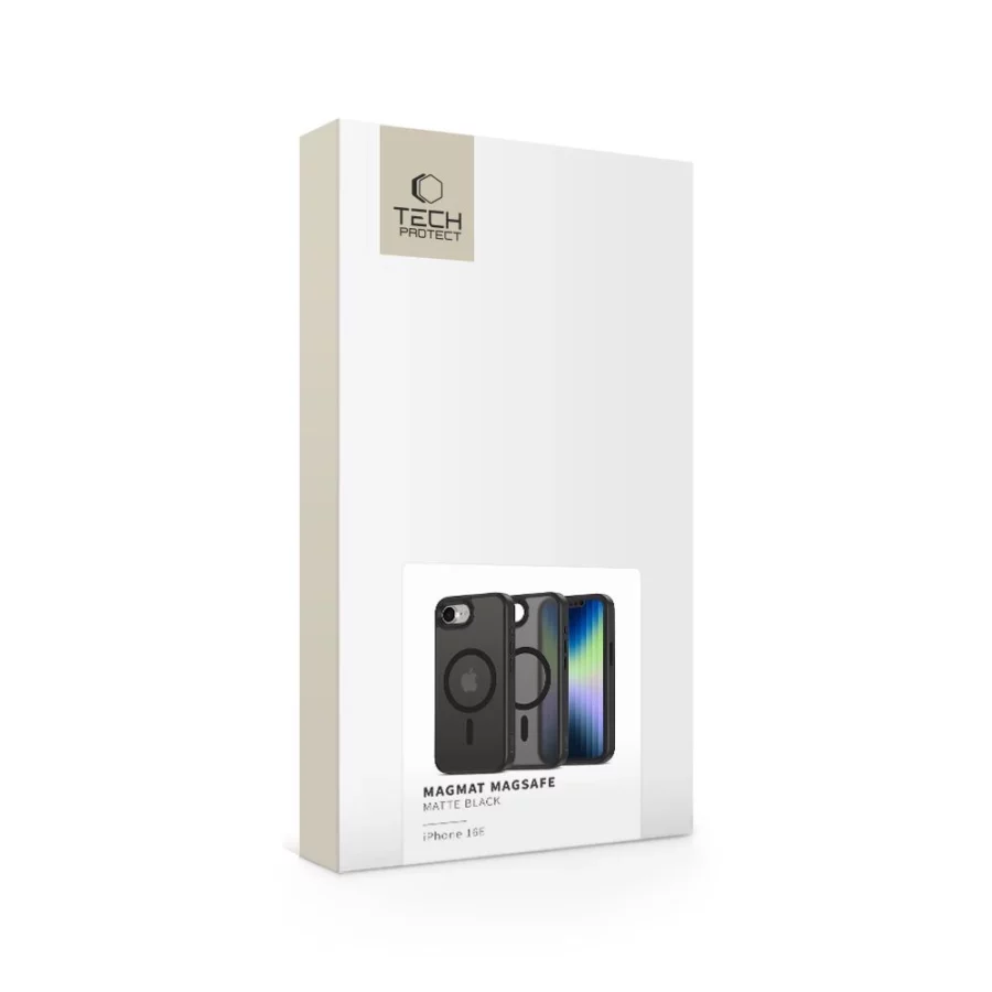 Etui Tech-Protect MagMat MagSafe na iPhone 16e / 17e - czarny mat