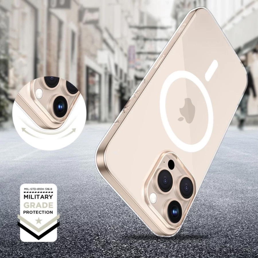 Etui Tech-Protect FlexAir MagSafe na iPhone 16e / 17e - przezroczyste