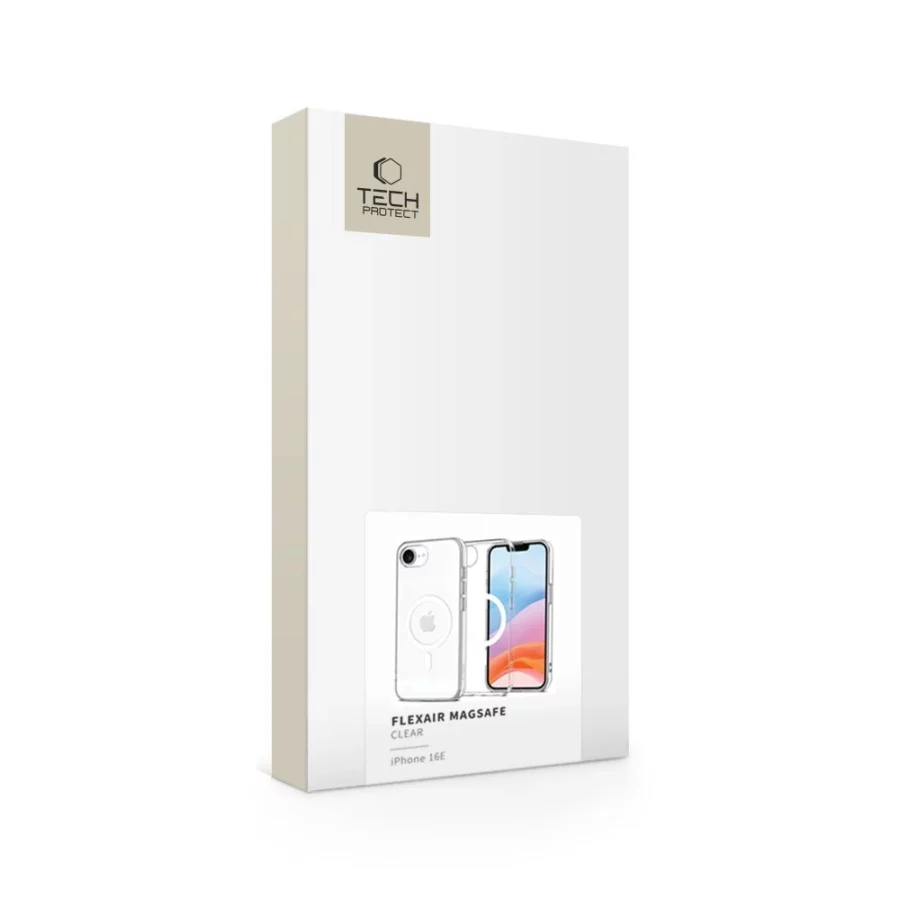 Etui Tech-Protect FlexAir MagSafe na iPhone 16e / 17e - przezroczyste