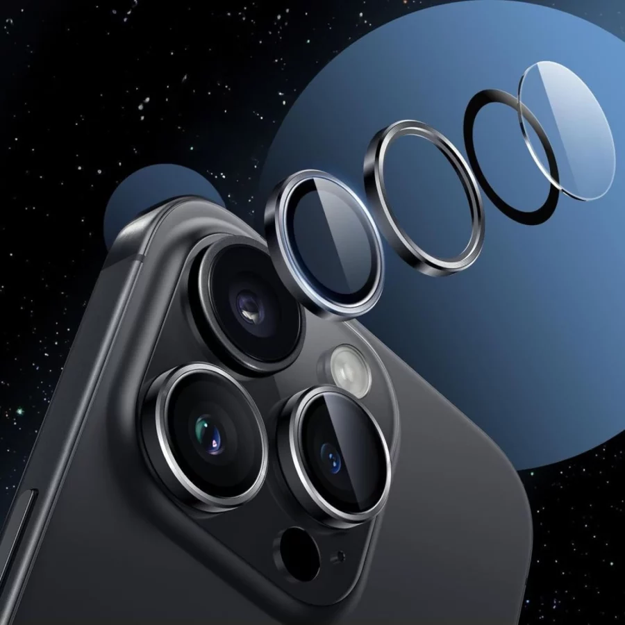 Nakładka na obiektyw Tech-Protect Camring Fit+ na iPhone 16e / 17e - przezroczyste