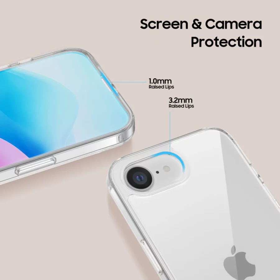 Etui Tech-Protect FlexAir Hybrid na iPhone 16e / 17e - przezroczyste