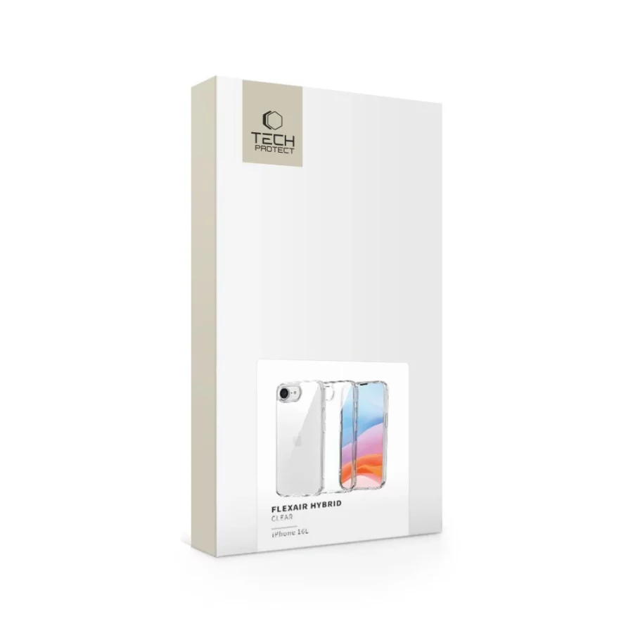 Etui Tech-Protect FlexAir Hybrid na iPhone 16e / 17e - przezroczyste