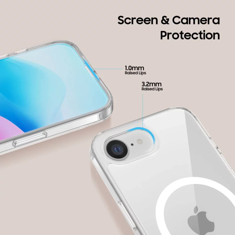 Etui Tech-Protect FlexAir Hybrid MagSafe na iPhone 16e / 17e - przezroczyste