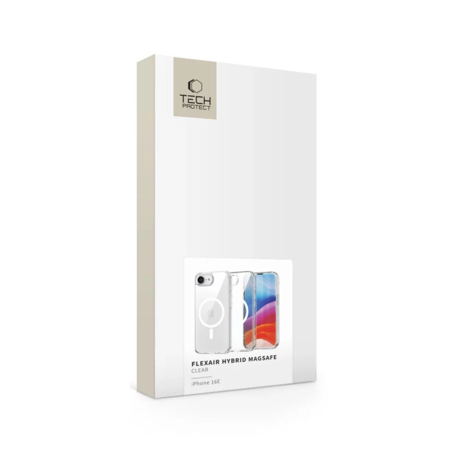 Etui Tech-Protect FlexAir Hybrid MagSafe na iPhone 16e / 17e - przezroczyste