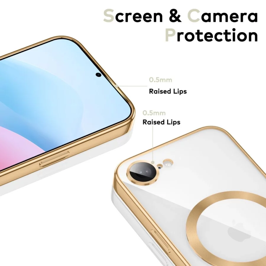 Etui Tech-Protect MagFlex MagSafe na iPhone 16e / 17e - złote