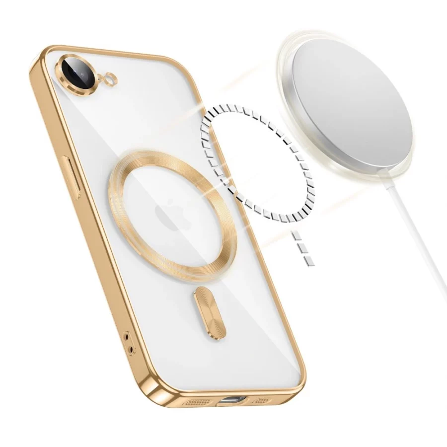 Etui Tech-Protect MagFlex MagSafe na iPhone 16e / 17e - złote