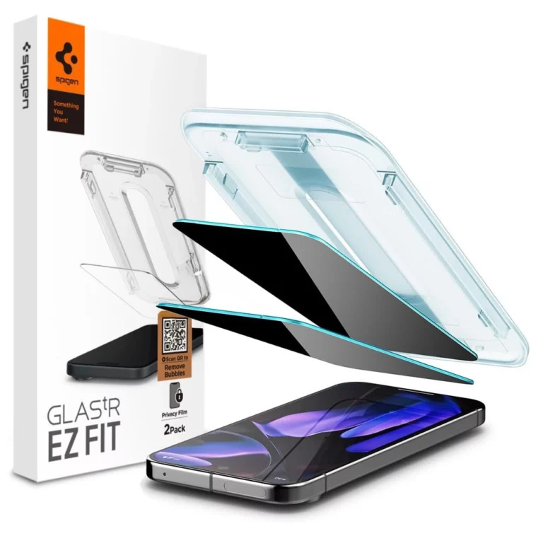 Szkło prywatyzujące Spigen Glas.TR "Ez Fit" Privacy HD 2-pack na Google Pixel 9 / 9 Pro