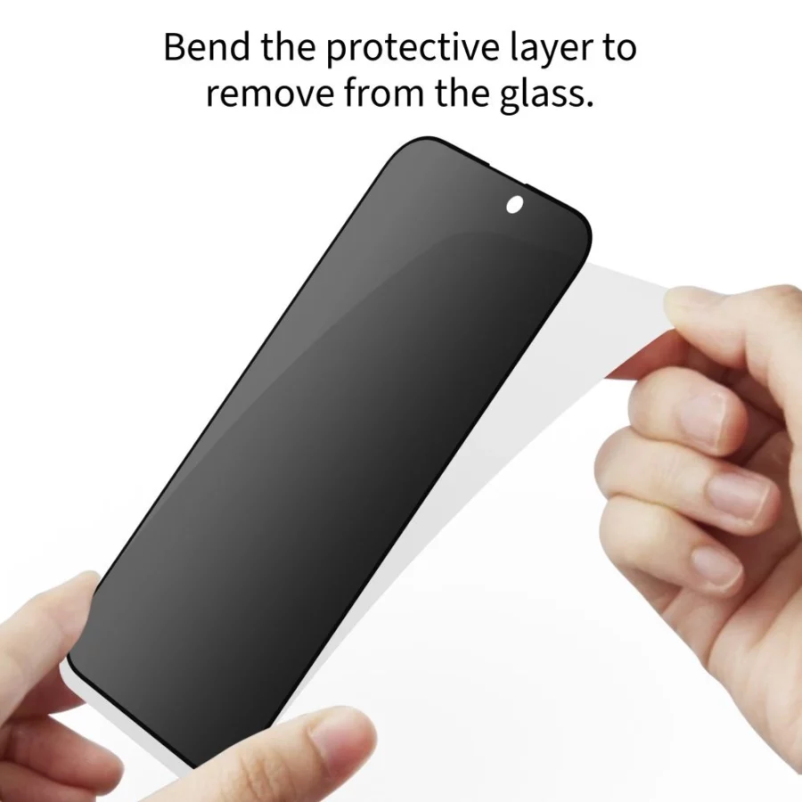 Szkło prywatyzujące Tech-Protect Anti Spy Glass Pro+ 2-pack na iPhone 17e / 16e / 14 / 13 Pro / 13 - czarne