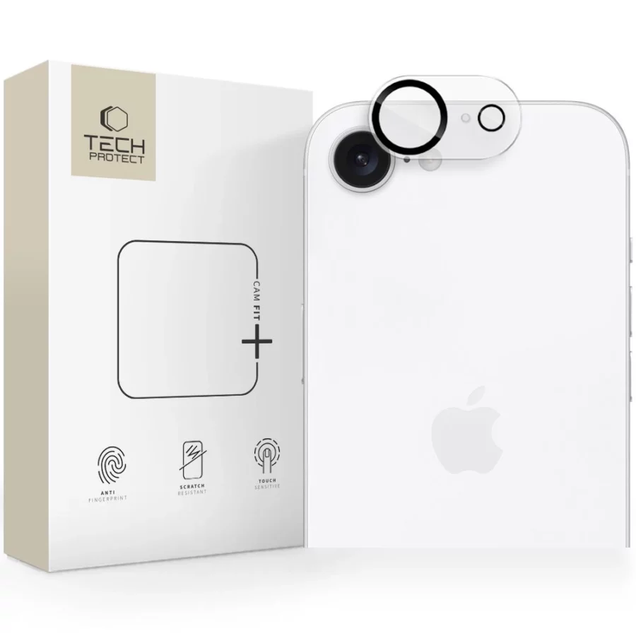 Osłona aparatu Tech-Protect Cam Fit+ na iPhone 16e / 17e - przezroczyste