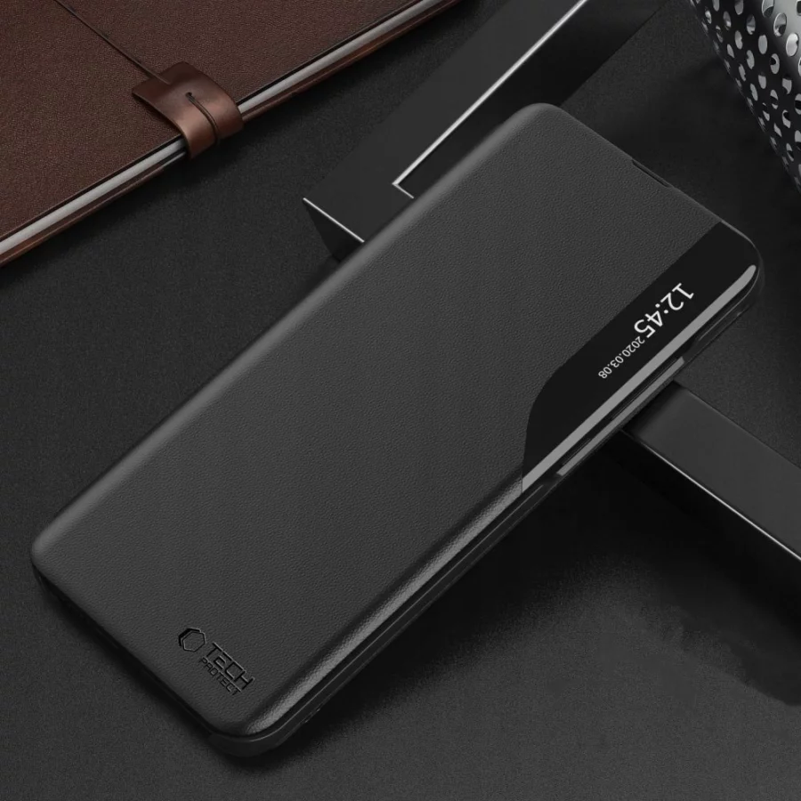 Etui Tech-Protect Smart View na Xiaomi Redmi 12 -  czarne