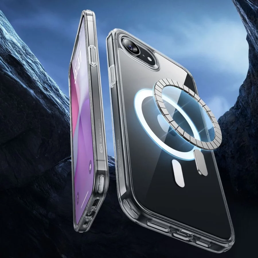 Etui ESR Classic Hybrid Halolock MagSafe na iPhone 16e / 17e - przezroczyste