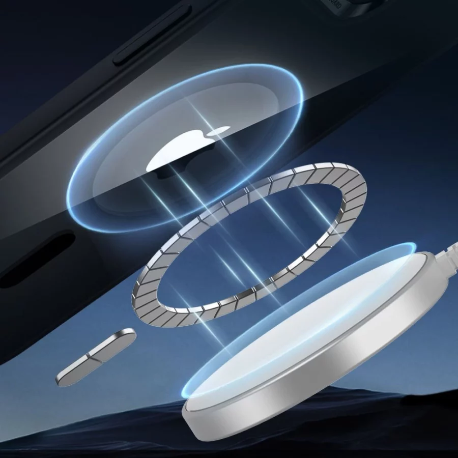 Etui ESR Classic Hybrid Halolock MagSafe na iPhone 16e / 17e - przezroczyste-czarne