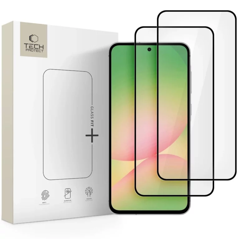 Szkło hartowane Tech-Protect Glass Fit+ 2-Pack na Samsung Galaxy A36 / A56 5G - czarne