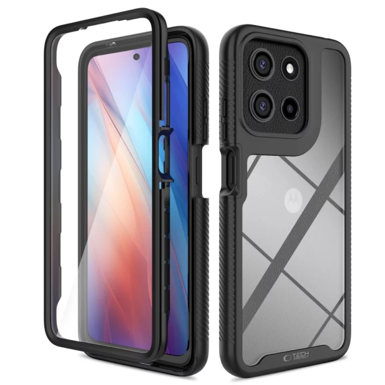 Etui Tech-Protect Defense na Motorola Moto G15 / G15 Power / G05 / E15 - czarne