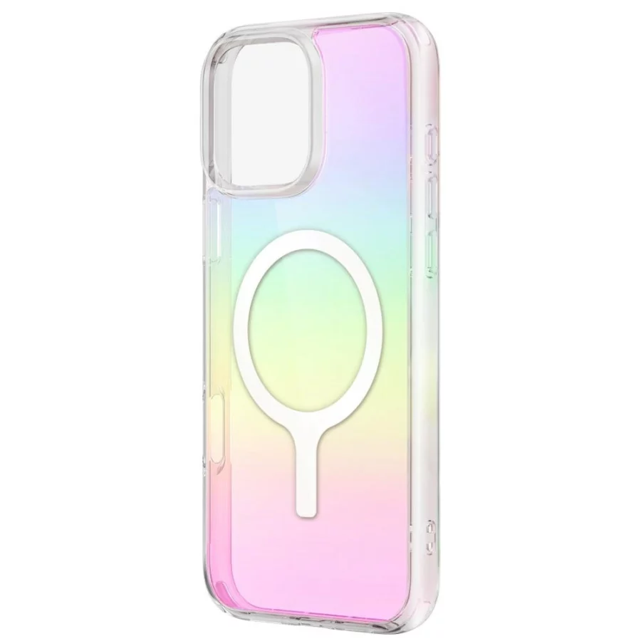 Etui UNIQ Iridescia Magclick Charging na iPhone 16 Plus - wielokolorowe